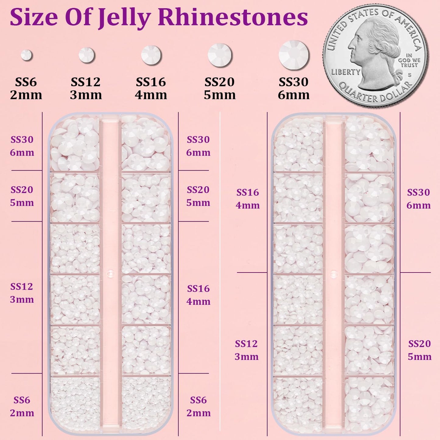18000Pcs Resin Jelly Rhinestones for Crafting, Multicolor 3mm Flatback Rainbow Gems, Bedazzling Crystal with 3Pcs 10ml B7000 Jewelry Glue for DIY Crafts Clothing Shoes Nail Art