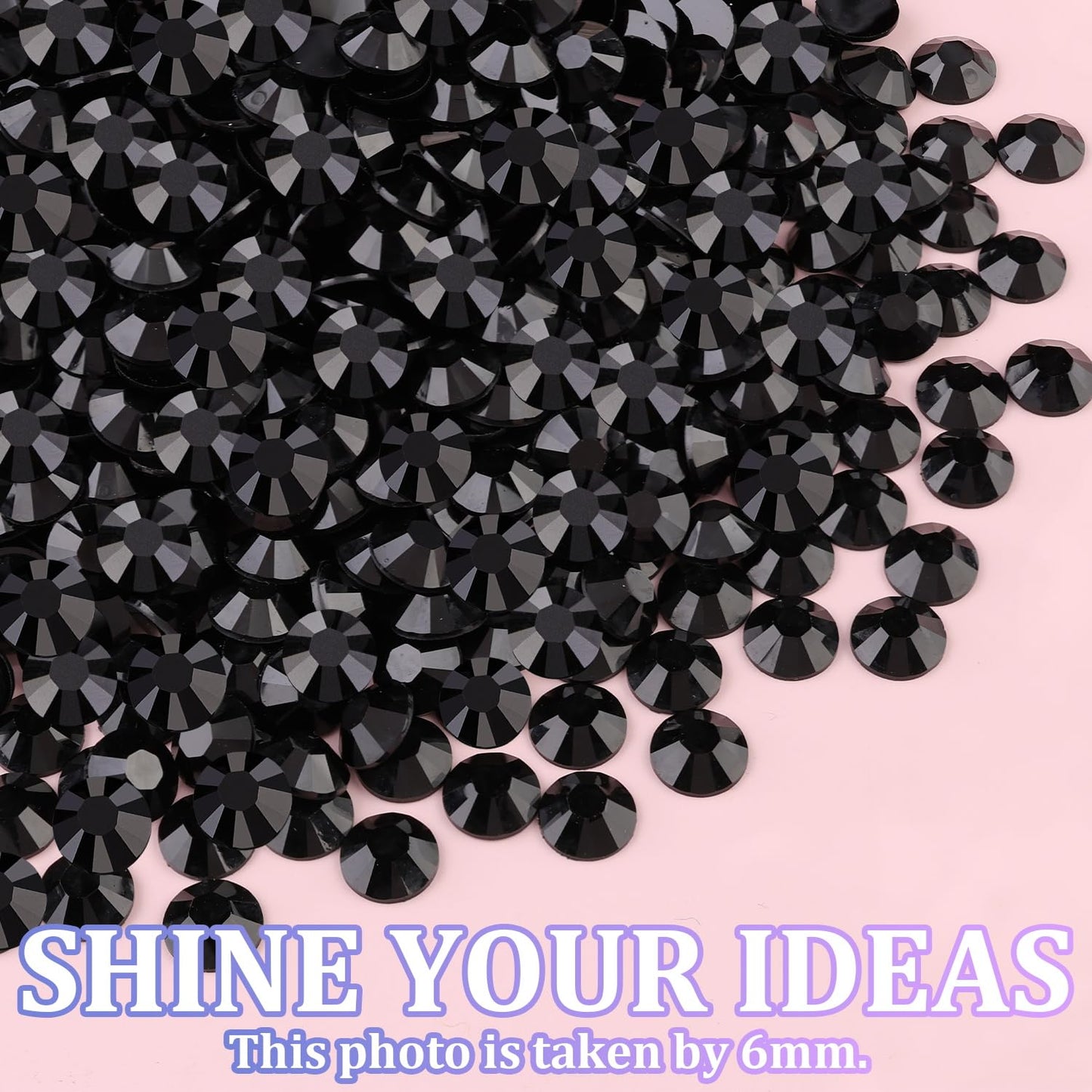 18000Pcs Resin Jelly Rhinestones for Crafting, Multicolor 3mm Flatback Rainbow Gems, Bedazzling Crystal with 3Pcs 10ml B7000 Jewelry Glue for DIY Crafts Clothing Shoes Nail Art