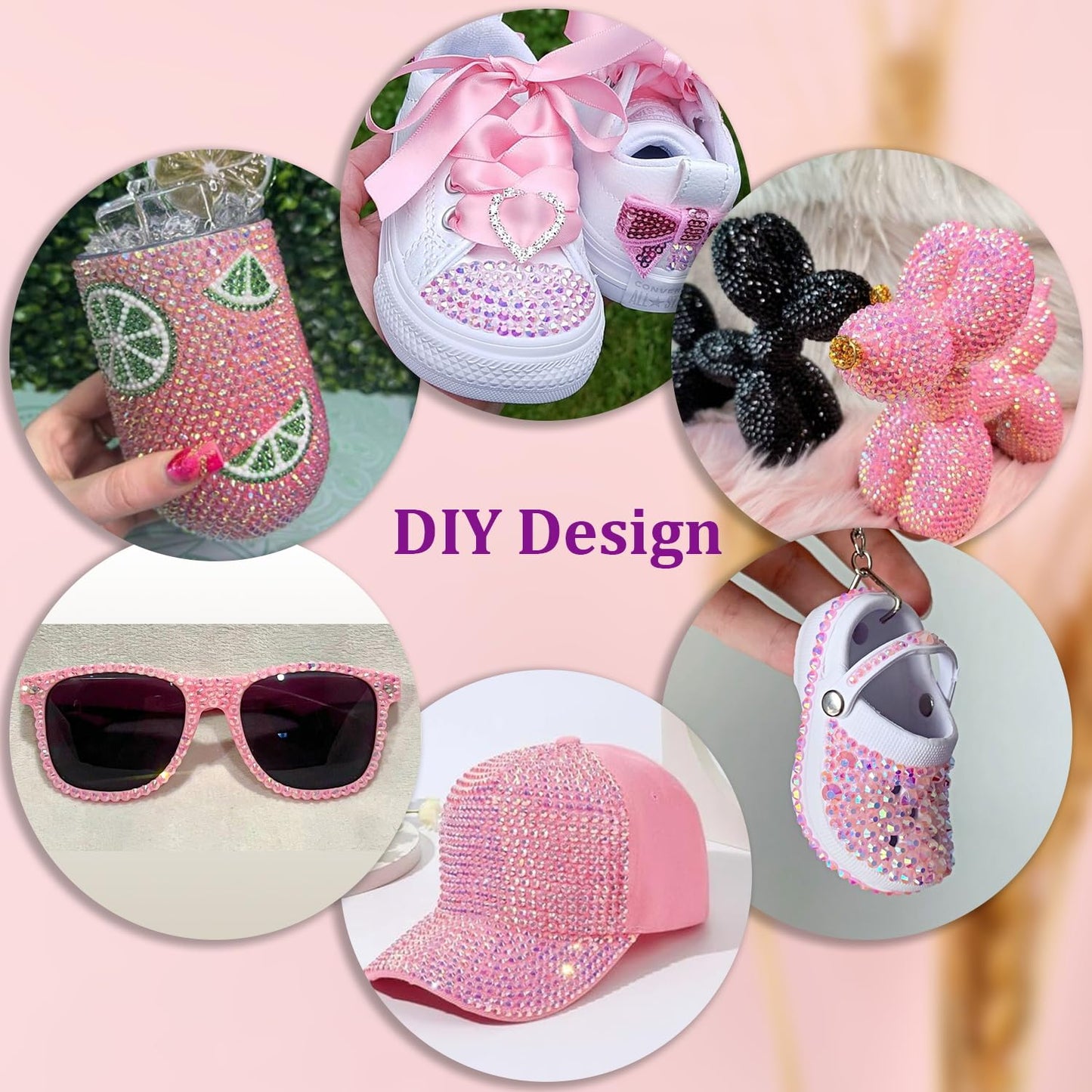 18000Pcs Resin Jelly Rhinestones for Crafting, Multicolor 3mm Flatback Rainbow Gems, Bedazzling Crystal with 3Pcs 10ml B7000 Jewelry Glue for DIY Crafts Clothing Shoes Nail Art