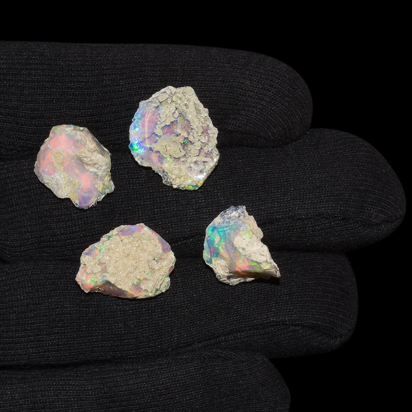 100+ carats AA+ Natural Raw Ethiopian Fire Opal Rough Gemstone, Chakra Healing Crystal, Rough Crystals and Gemstone, October Birthstone, Jewelry Making, Birthday Gift, DIY Gifts Art Crafts