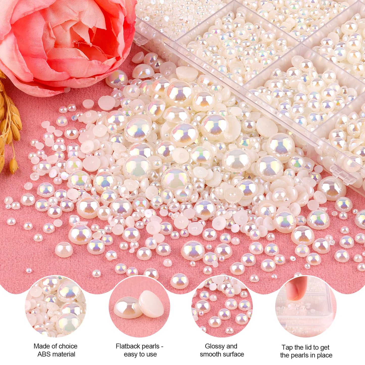 18000Pcs Resin Jelly Rhinestones for Crafting, Multicolor 3mm Flatback Rainbow Gems, Bedazzling Crystal with 3Pcs 10ml B7000 Jewelry Glue for DIY Crafts Clothing Shoes Nail Art