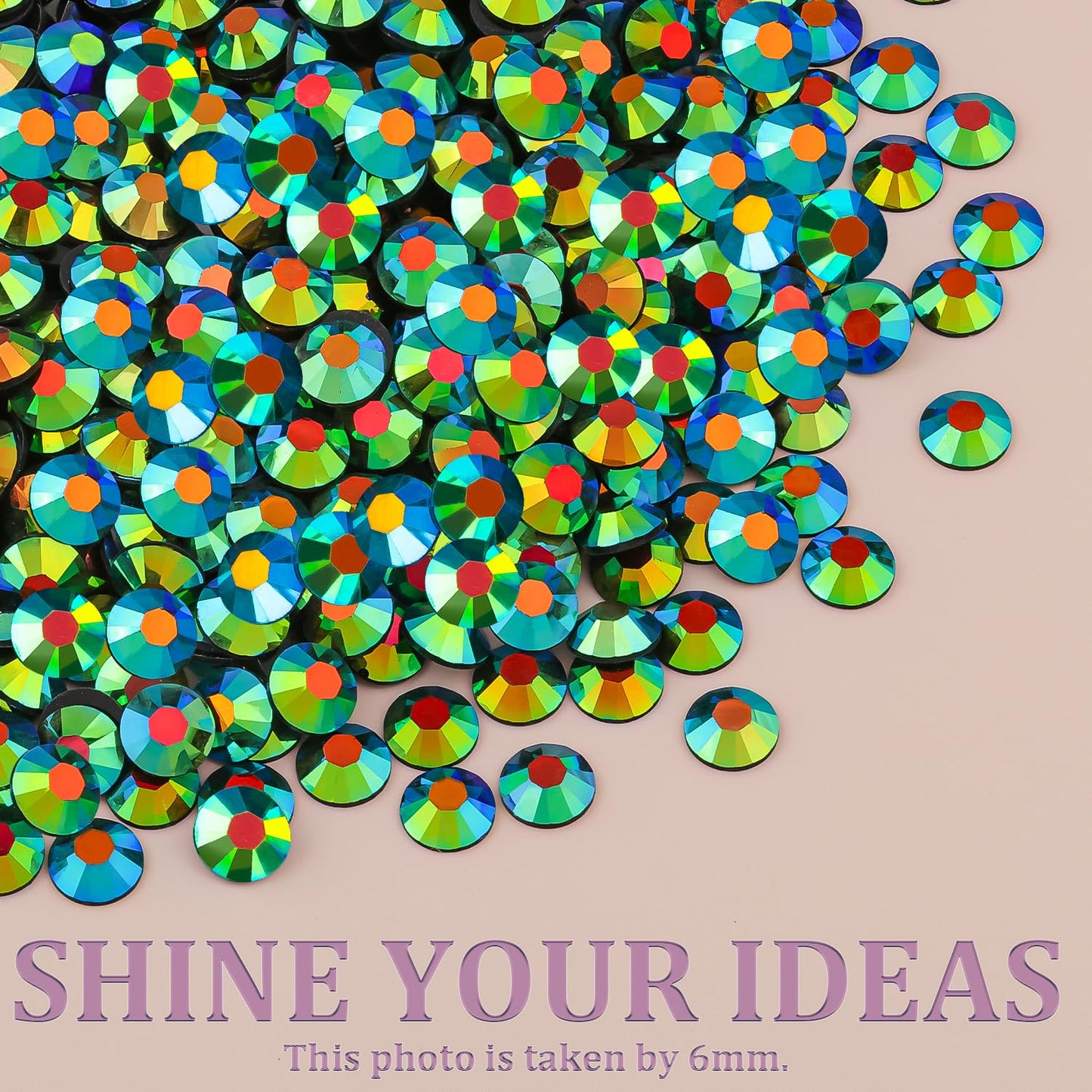 18000Pcs Resin Jelly Rhinestones for Crafting, Multicolor 3mm Flatback Rainbow Gems, Bedazzling Crystal with 3Pcs 10ml B7000 Jewelry Glue for DIY Crafts Clothing Shoes Nail Art