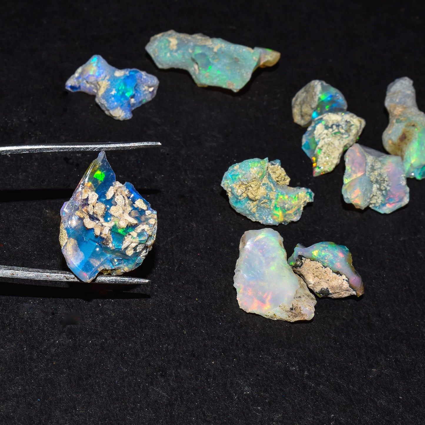 100+ carats AA+ Natural Raw Ethiopian Fire Opal Rough Gemstone, Chakra Healing Crystal, Rough Crystals and Gemstone, October Birthstone, Jewelry Making, Birthday Gift, DIY Gifts Art Crafts