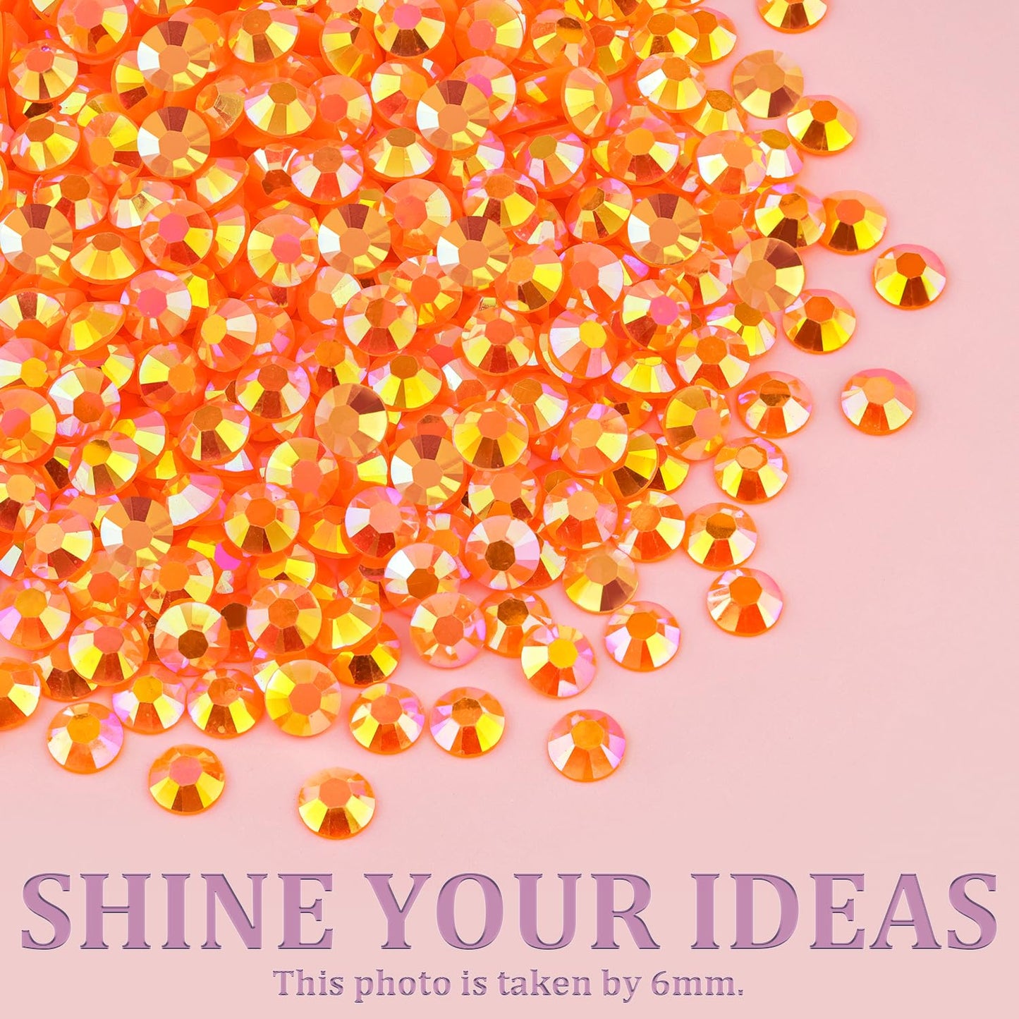 18000Pcs Resin Jelly Rhinestones for Crafting, Multicolor 3mm Flatback Rainbow Gems, Bedazzling Crystal with 3Pcs 10ml B7000 Jewelry Glue for DIY Crafts Clothing Shoes Nail Art