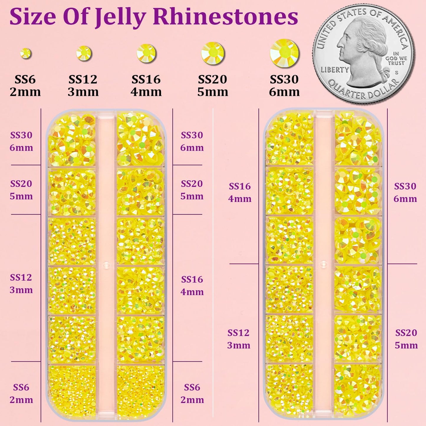 18000Pcs Resin Jelly Rhinestones for Crafting, Multicolor 3mm Flatback Rainbow Gems, Bedazzling Crystal with 3Pcs 10ml B7000 Jewelry Glue for DIY Crafts Clothing Shoes Nail Art