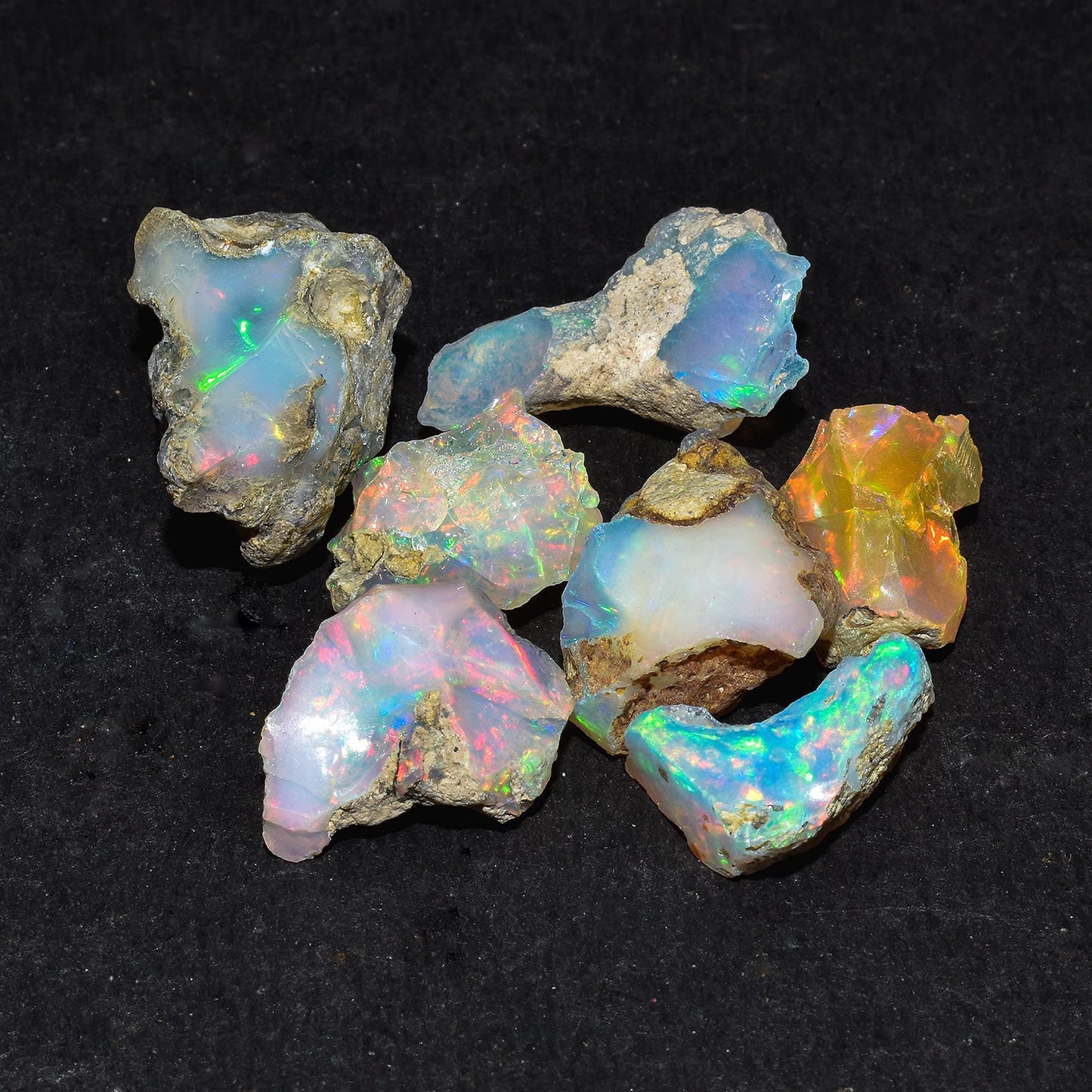 100+ carats AA+ Natural Raw Ethiopian Fire Opal Rough Gemstone, Chakra Healing Crystal, Rough Crystals and Gemstone, October Birthstone, Jewelry Making, Birthday Gift, DIY Gifts Art Crafts