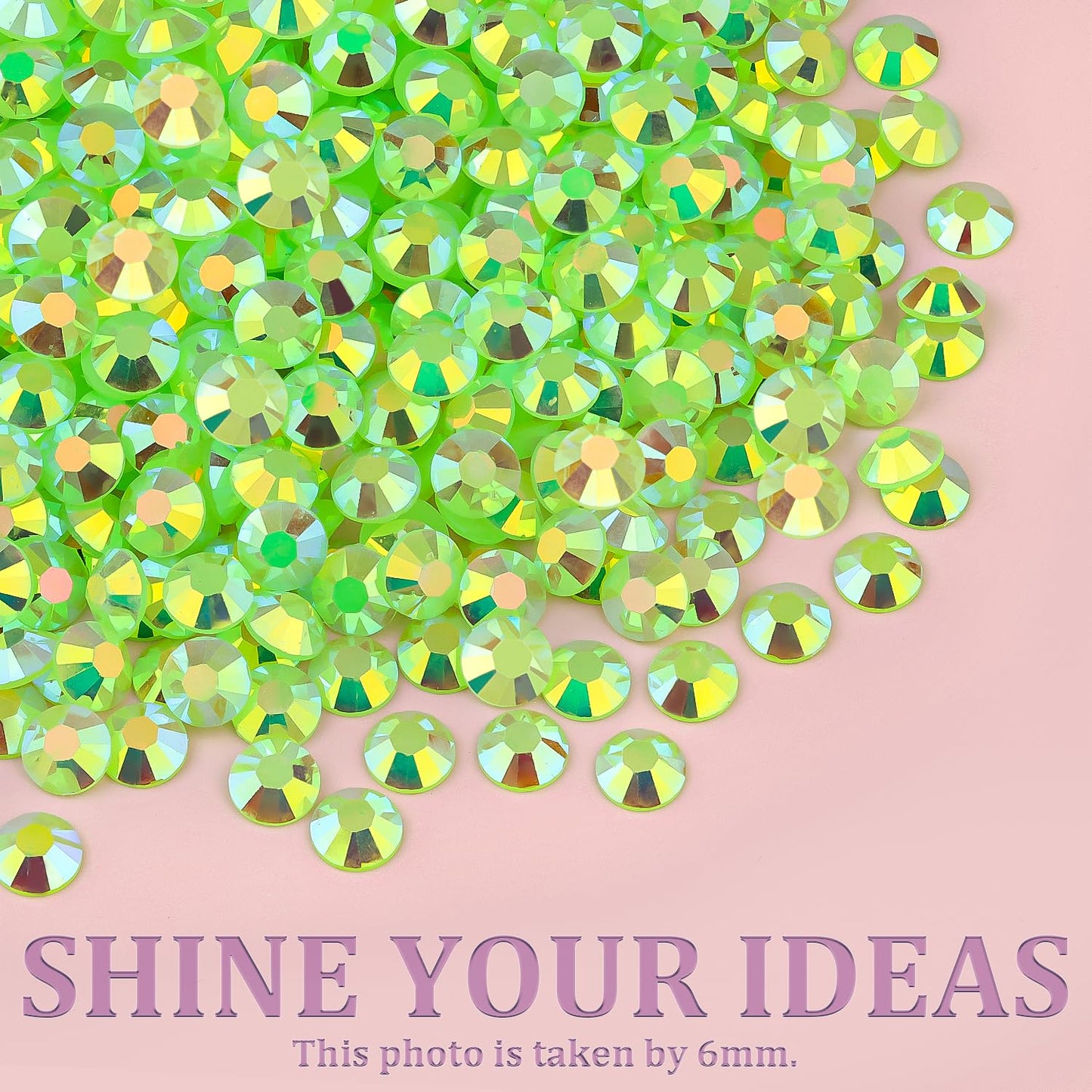 18000Pcs Resin Jelly Rhinestones for Crafting, Multicolor 3mm Flatback Rainbow Gems, Bedazzling Crystal with 3Pcs 10ml B7000 Jewelry Glue for DIY Crafts Clothing Shoes Nail Art