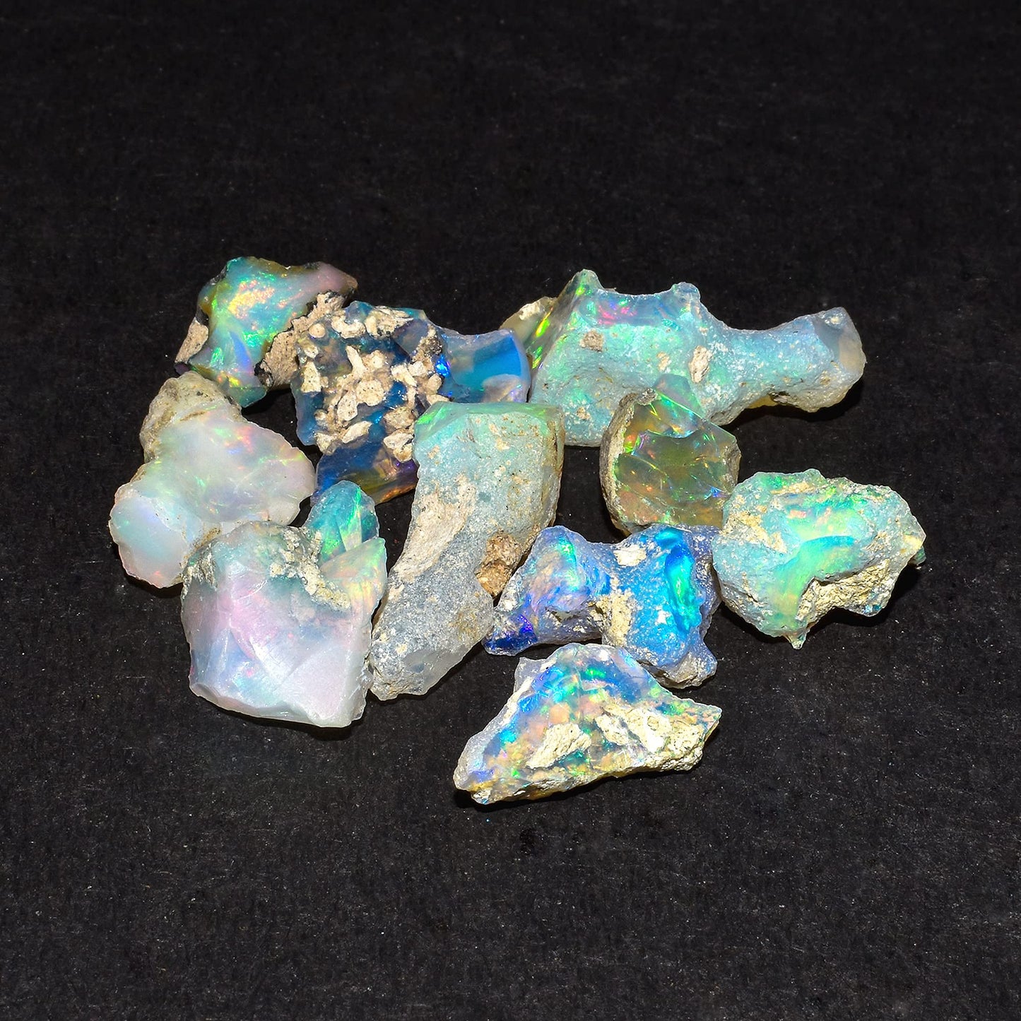 100+ carats AA+ Natural Raw Ethiopian Fire Opal Rough Gemstone, Chakra Healing Crystal, Rough Crystals and Gemstone, October Birthstone, Jewelry Making, Birthday Gift, DIY Gifts Art Crafts