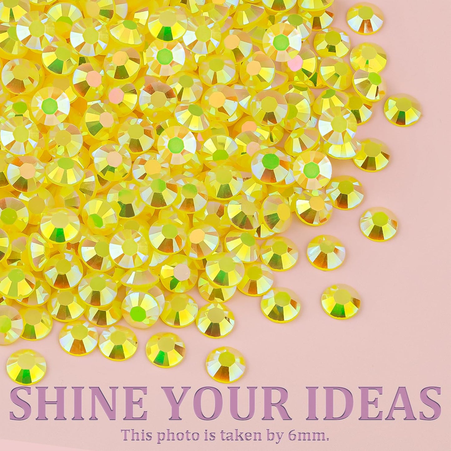 18000Pcs Resin Jelly Rhinestones for Crafting, Multicolor 3mm Flatback Rainbow Gems, Bedazzling Crystal with 3Pcs 10ml B7000 Jewelry Glue for DIY Crafts Clothing Shoes Nail Art