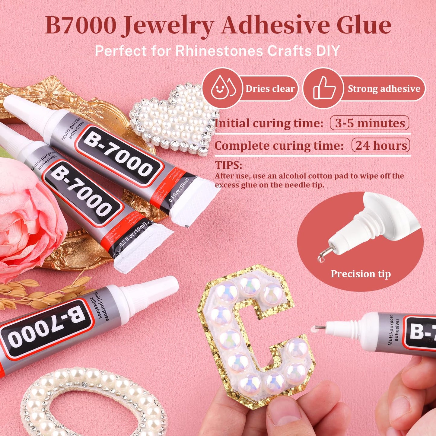 18000Pcs Resin Jelly Rhinestones for Crafting, Multicolor 3mm Flatback Rainbow Gems, Bedazzling Crystal with 3Pcs 10ml B7000 Jewelry Glue for DIY Crafts Clothing Shoes Nail Art
