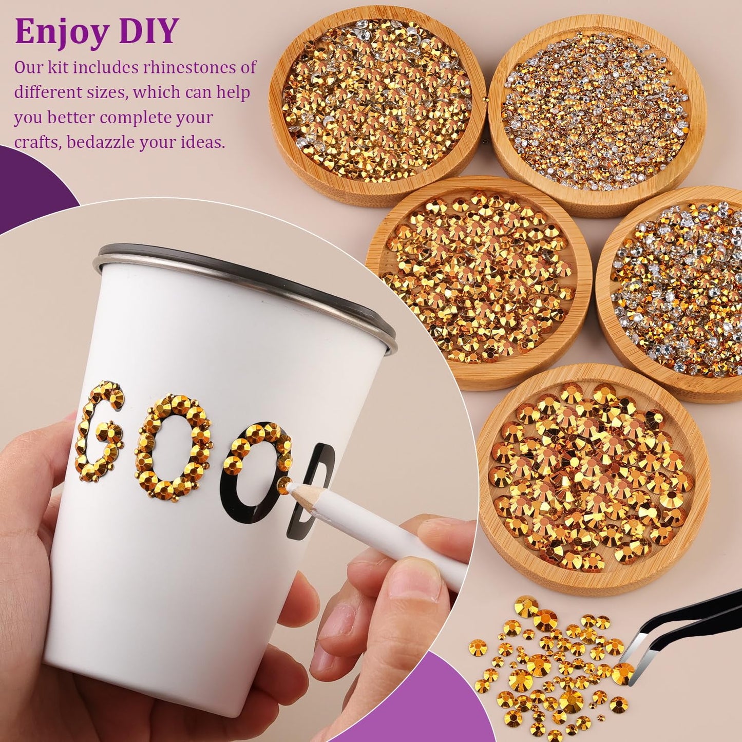 18000Pcs Resin Jelly Rhinestones for Crafting, Multicolor 3mm Flatback Rainbow Gems, Bedazzling Crystal with 3Pcs 10ml B7000 Jewelry Glue for DIY Crafts Clothing Shoes Nail Art