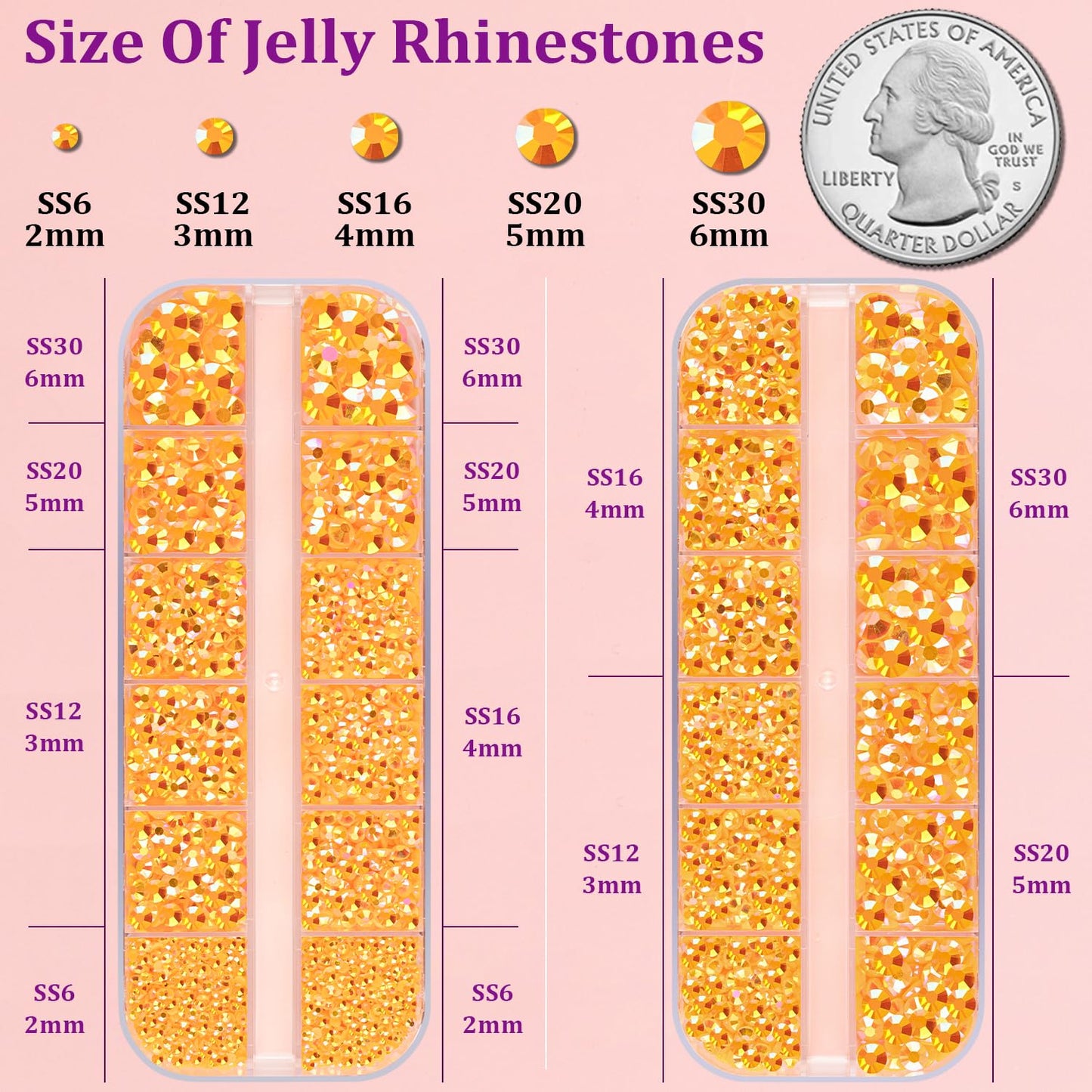 18000Pcs Resin Jelly Rhinestones for Crafting, Multicolor 3mm Flatback Rainbow Gems, Bedazzling Crystal with 3Pcs 10ml B7000 Jewelry Glue for DIY Crafts Clothing Shoes Nail Art