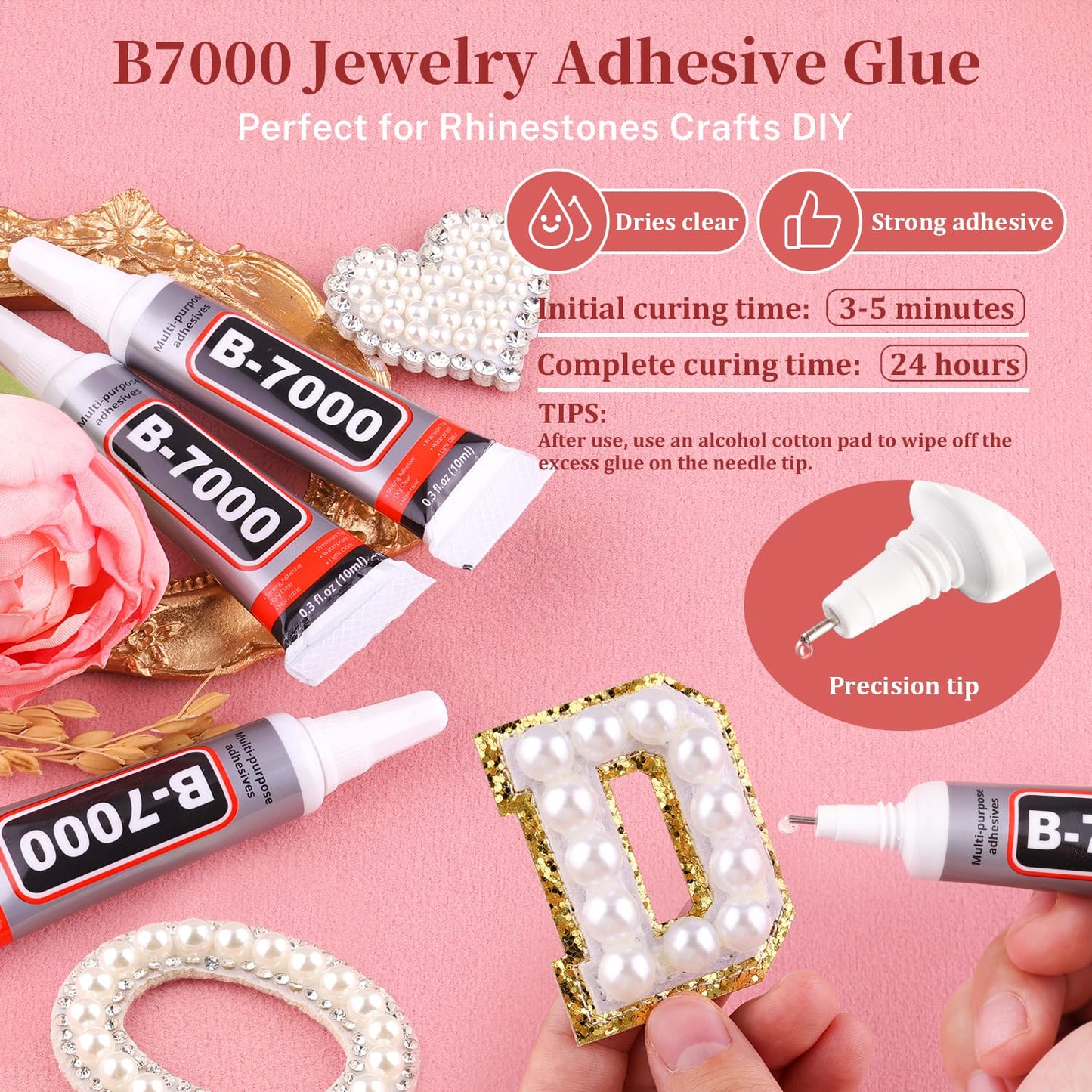18000Pcs Resin Jelly Rhinestones for Crafting, Multicolor 3mm Flatback Rainbow Gems, Bedazzling Crystal with 3Pcs 10ml B7000 Jewelry Glue for DIY Crafts Clothing Shoes Nail Art