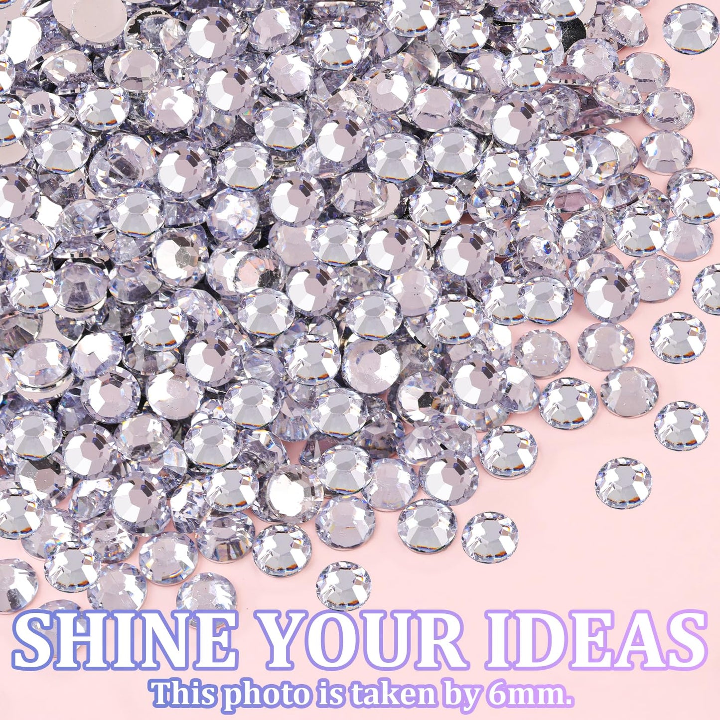 18000Pcs Resin Jelly Rhinestones for Crafting, Multicolor 3mm Flatback Rainbow Gems, Bedazzling Crystal with 3Pcs 10ml B7000 Jewelry Glue for DIY Crafts Clothing Shoes Nail Art