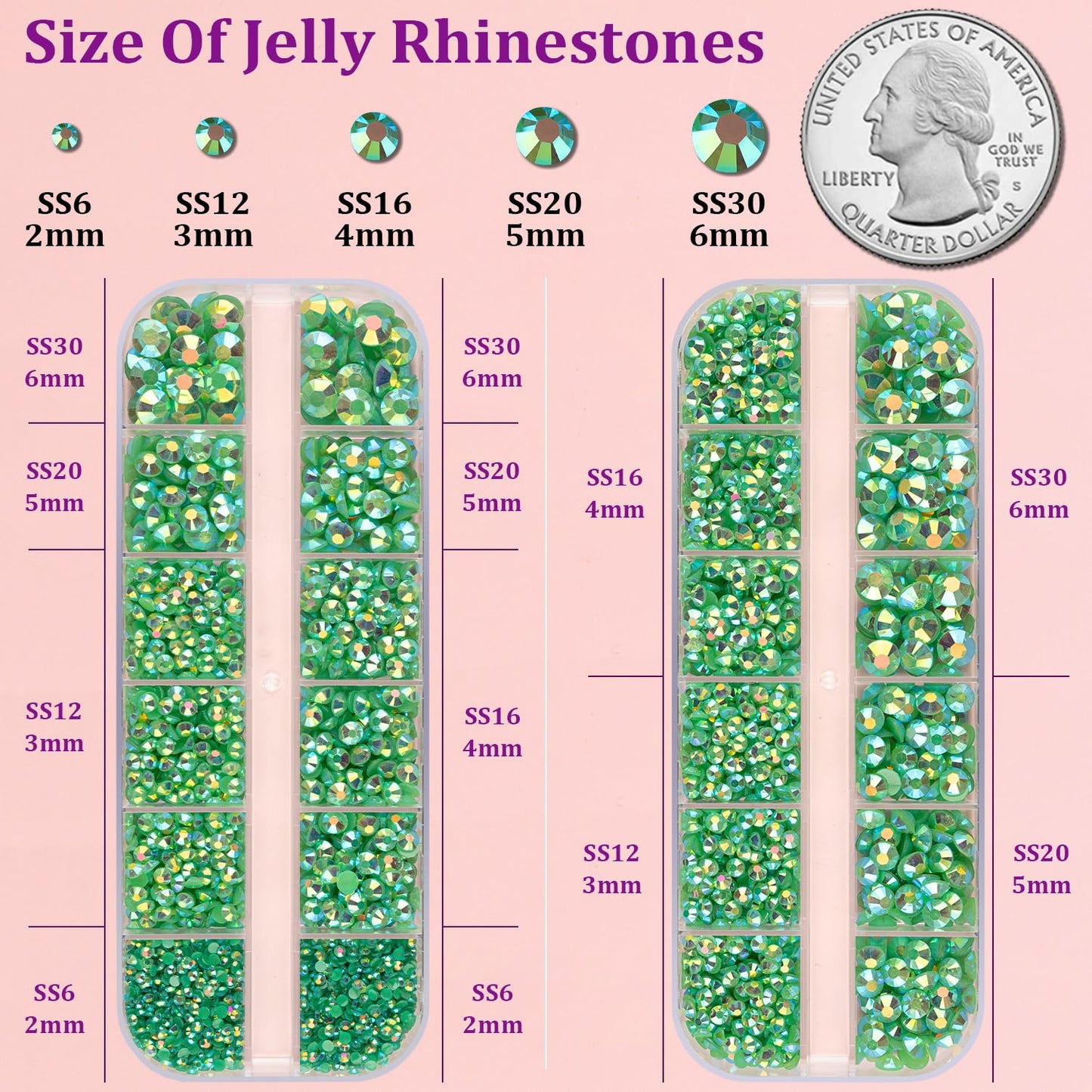 18000Pcs Resin Jelly Rhinestones for Crafting, Multicolor 3mm Flatback Rainbow Gems, Bedazzling Crystal with 3Pcs 10ml B7000 Jewelry Glue for DIY Crafts Clothing Shoes Nail Art