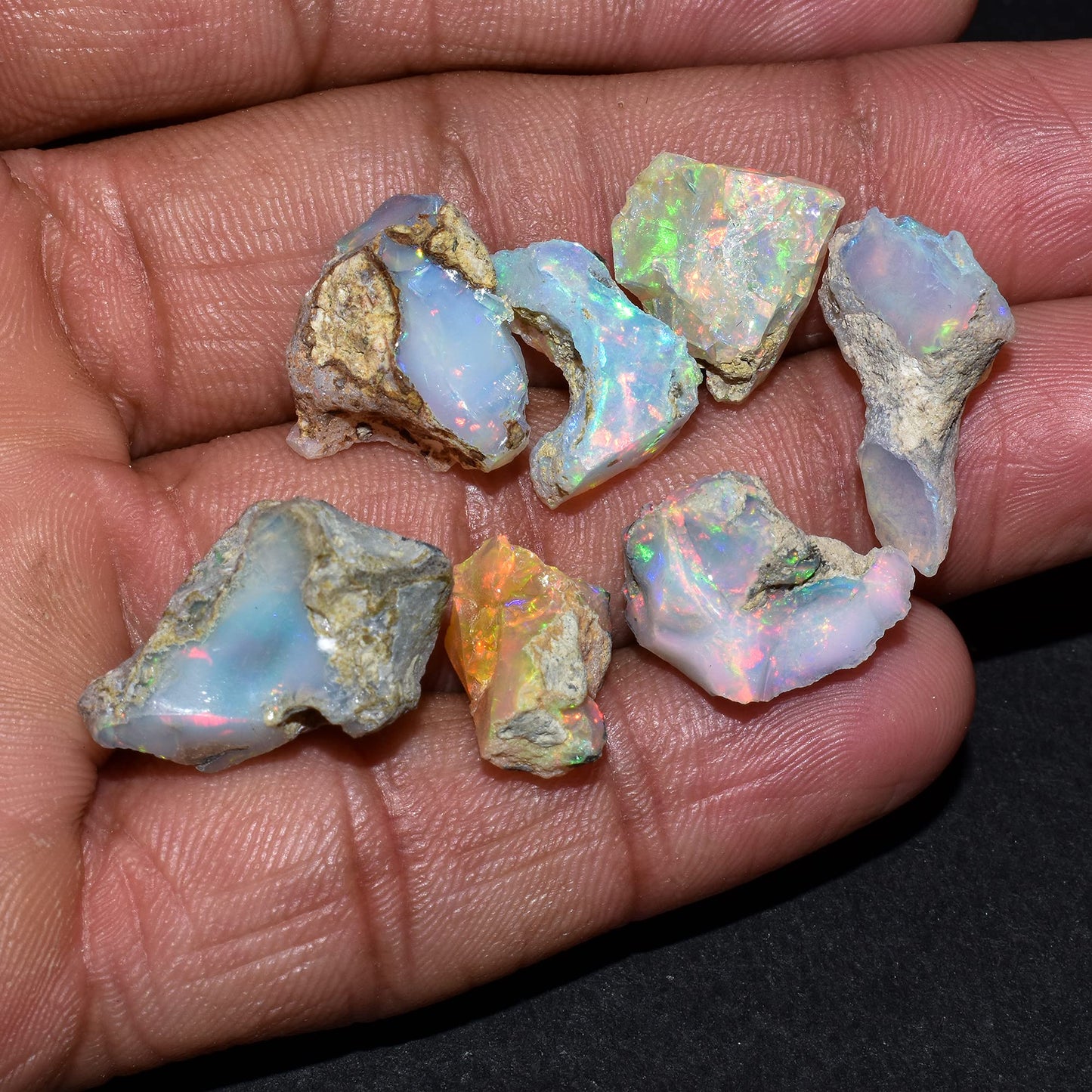 100+ carats AA+ Natural Raw Ethiopian Fire Opal Rough Gemstone, Chakra Healing Crystal, Rough Crystals and Gemstone, October Birthstone, Jewelry Making, Birthday Gift, DIY Gifts Art Crafts