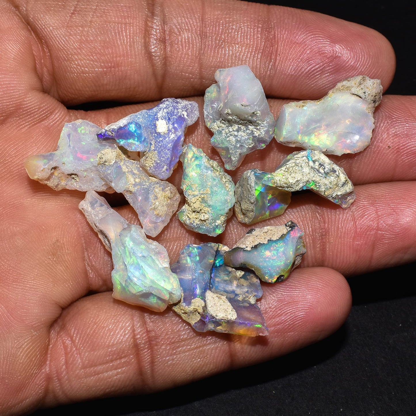100+ carats AA+ Natural Raw Ethiopian Fire Opal Rough Gemstone, Chakra Healing Crystal, Rough Crystals and Gemstone, October Birthstone, Jewelry Making, Birthday Gift, DIY Gifts Art Crafts