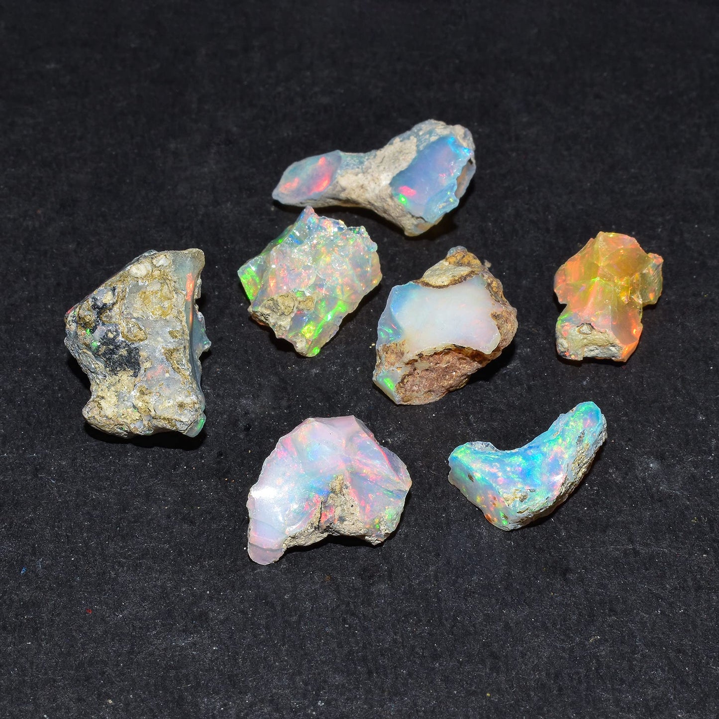 100+ carats AA+ Natural Raw Ethiopian Fire Opal Rough Gemstone, Chakra Healing Crystal, Rough Crystals and Gemstone, October Birthstone, Jewelry Making, Birthday Gift, DIY Gifts Art Crafts